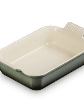 Le Creuset Heritage 26cm  Color Thyme Rectangular Casserole Dish NWT